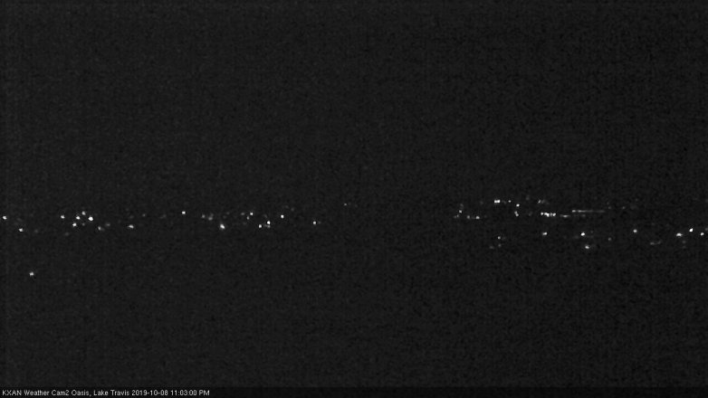 Lake Travis webcam, October 8, 2019 10:05 PM CT