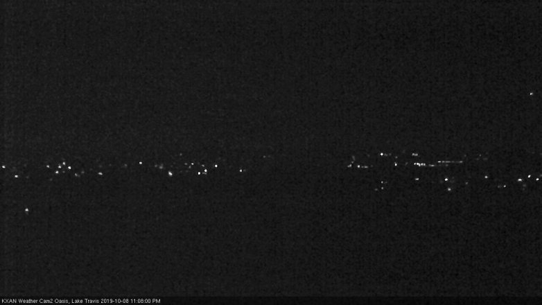 Lake Travis webcam, October 8, 2019 10:10 PM CT