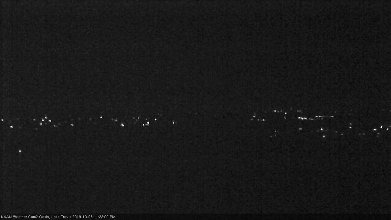 Lake Travis webcam, October 8, 2019 10:25 PM CT