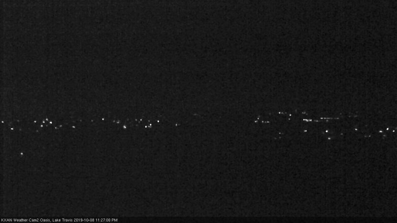 Lake Travis webcam, October 8, 2019 10:30 PM CT