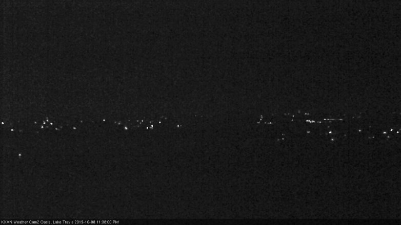 Lake Travis webcam, October 8, 2019 10:40 PM CT