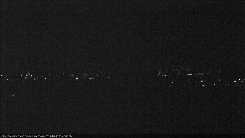 Lake Travis webcam, October 8, 2019 10:45 PM CT