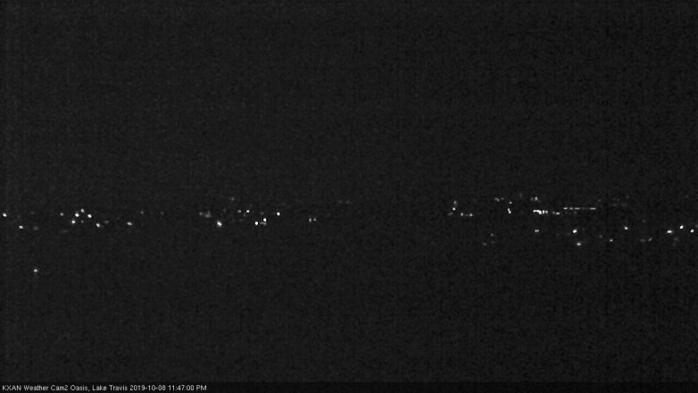 Lake Travis webcam, October 8, 2019 10:50 PM CT