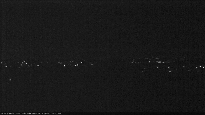 Lake Travis webcam, October 8, 2019 11:00 PM CT