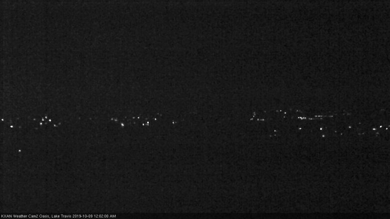 Lake Travis webcam, October 8, 2019 11:05 PM CT