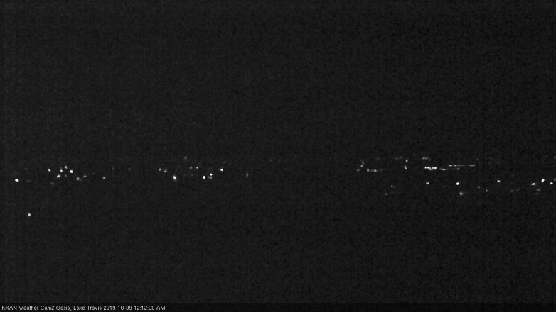 Lake Travis webcam, October 8, 2019 11:15 PM CT