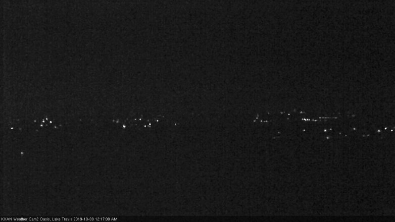 Lake Travis webcam, October 8, 2019 11:20 PM CT