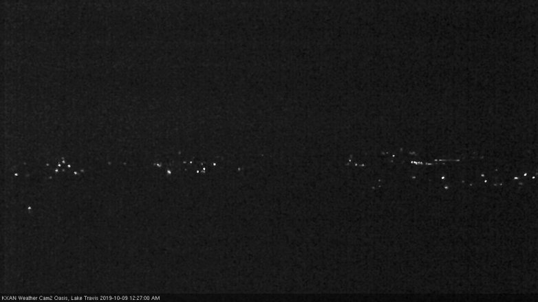Lake Travis webcam, October 8, 2019 11:30 PM CT