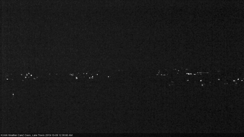 Lake Travis webcam, October 8, 2019 11:40 PM CT