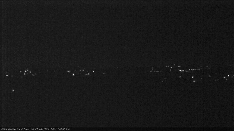 Lake Travis webcam, October 8, 2019 11:45 PM CT