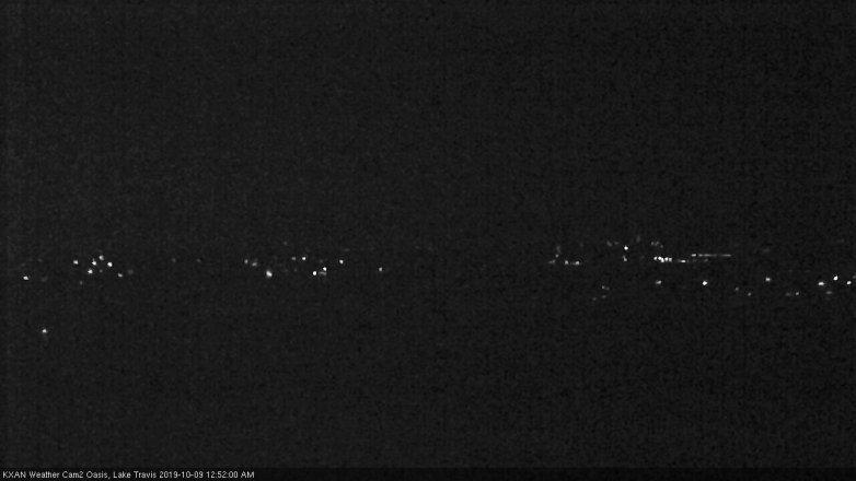 Lake Travis webcam, October 8, 2019 11:55 PM CT