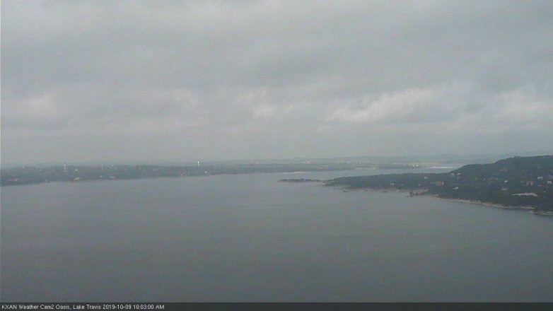 Lake Travis webcam, October 9, 2019 9:05 AM CT