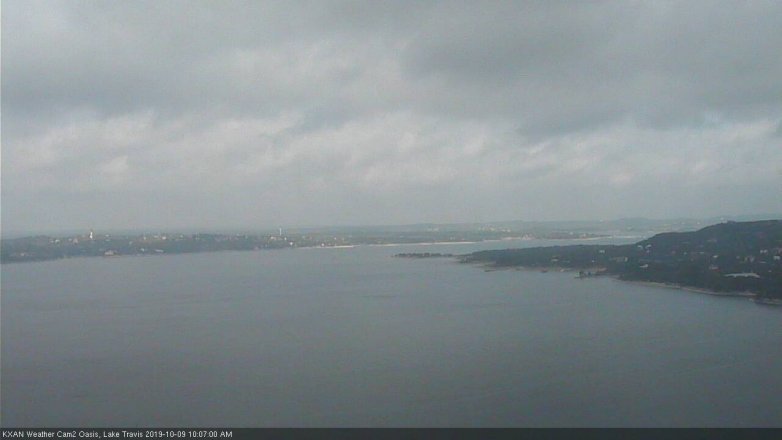 Lake Travis webcam, October 9, 2019 9:10 AM CT
