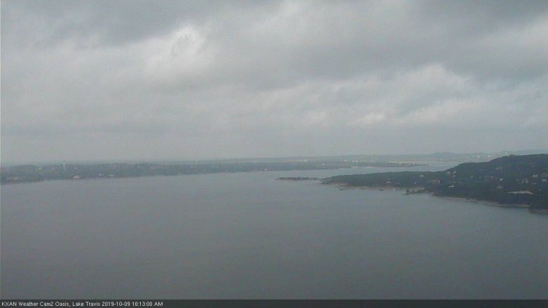 Lake Travis webcam, October 9, 2019 9:15 AM CT