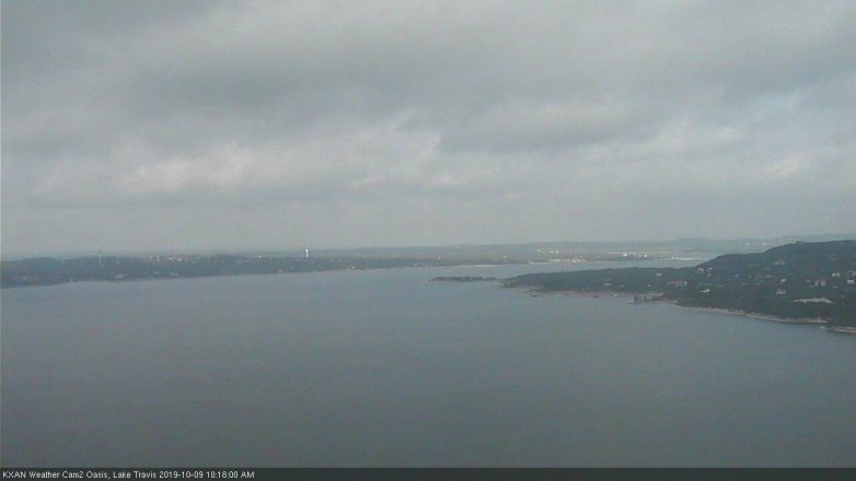 Lake Travis webcam, October 9, 2019 9:20 AM CT
