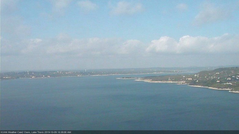 Lake Travis webcam, October 9, 2019 9:40 AM CT