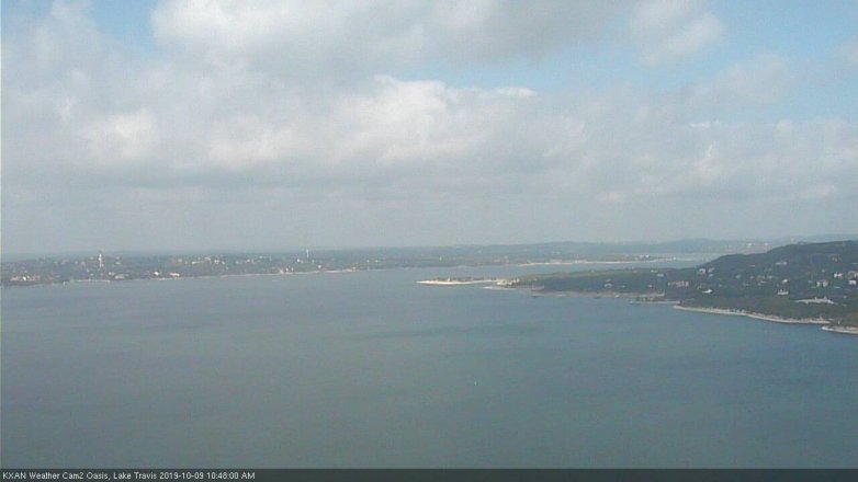 Lake Travis webcam, October 9, 2019 9:50 AM CT