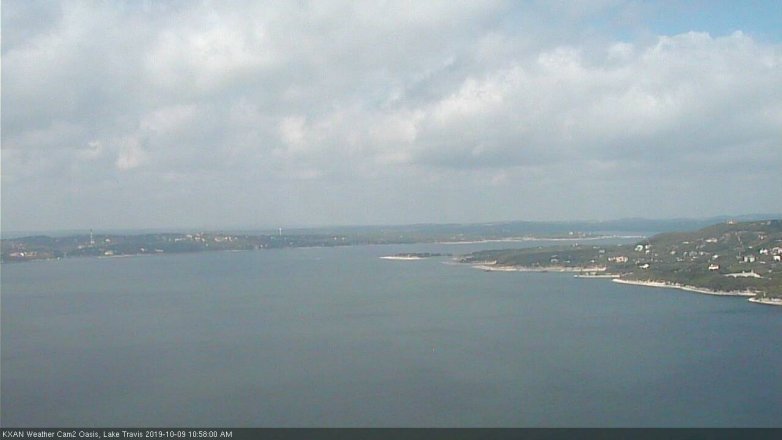 Lake Travis webcam, October 9, 2019 10:00 AM CT