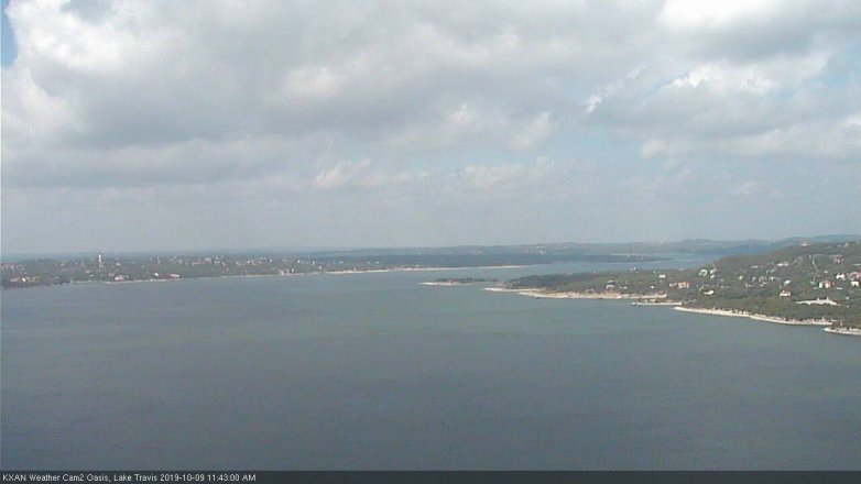Lake Travis webcam, October 9, 2019 10:45 AM CT