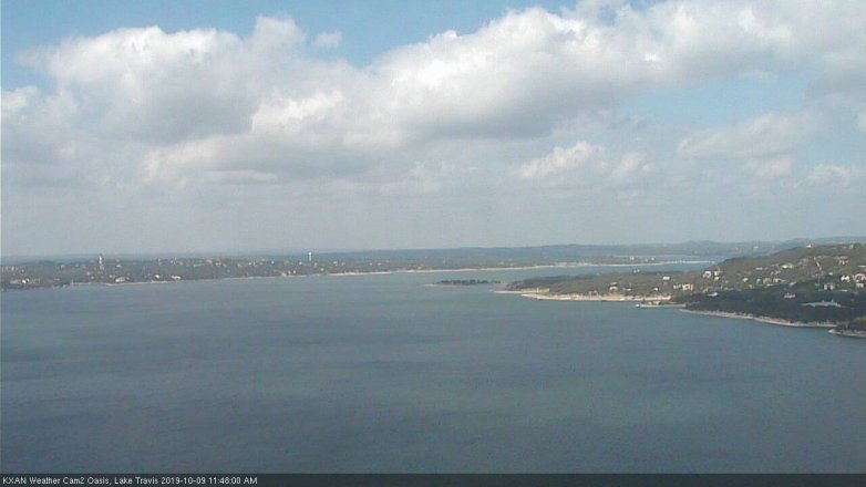 Lake Travis webcam, October 9, 2019 10:50 AM CT