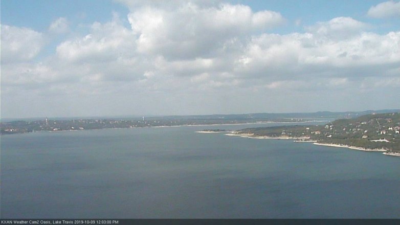 Lake Travis webcam, October 9, 2019 11:05 AM CT