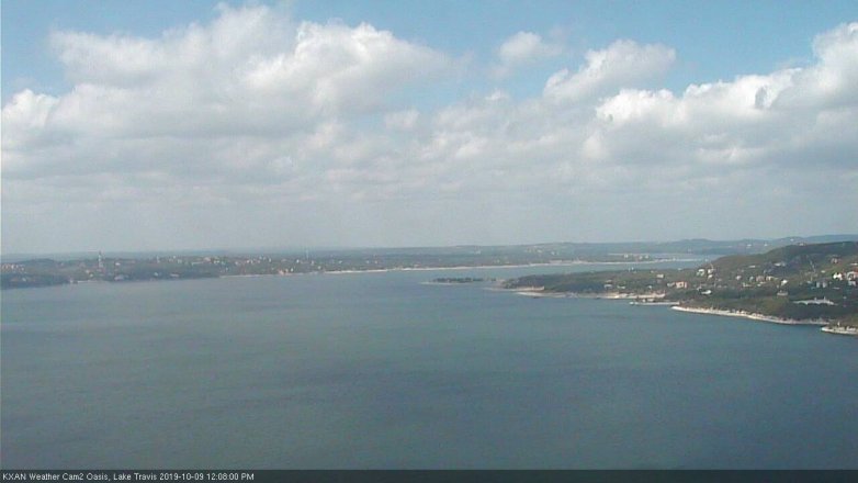 Lake Travis webcam, October 9, 2019 11:10 AM CT