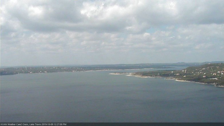 Lake Travis webcam, October 9, 2019 11:30 AM CT