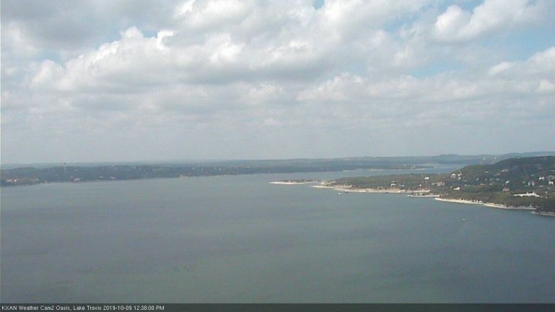 Lake Travis webcam, October 9, 2019 11:40 AM CT