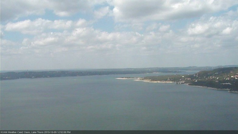 Lake Travis webcam, October 9, 2019 11:55 AM CT