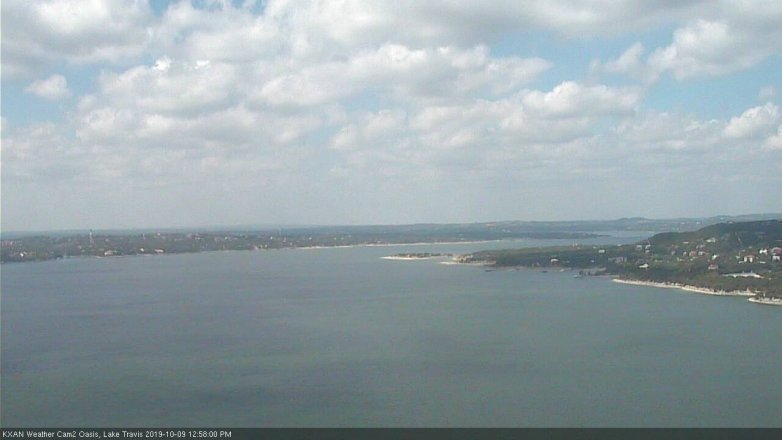 Lake Travis webcam, October 9, 2019 12:00 PM CT
