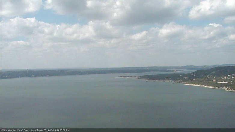 Lake Travis webcam, October 9, 2019 12:10 PM CT