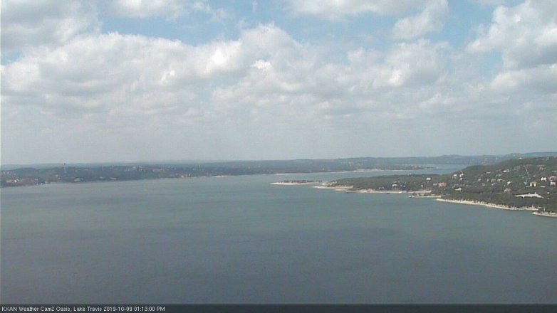 Lake Travis webcam, October 9, 2019 12:15 PM CT