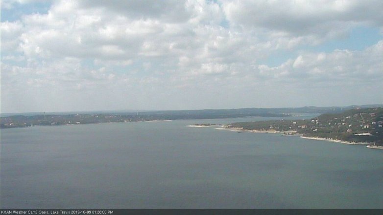 Lake Travis webcam, October 9, 2019 12:30 PM CT