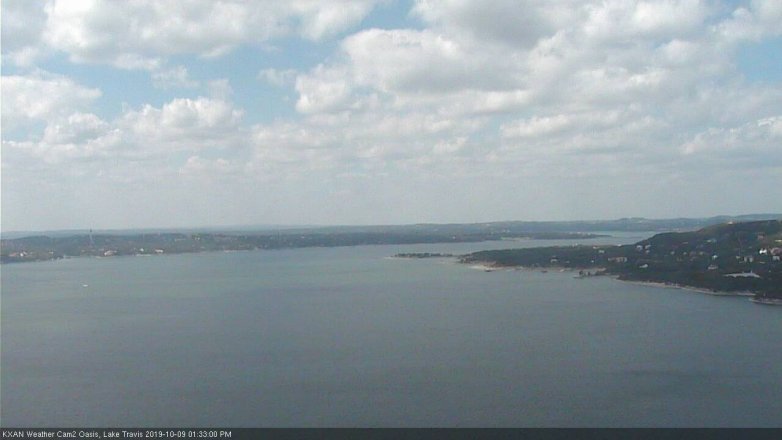 Lake Travis webcam, October 9, 2019 12:35 PM CT