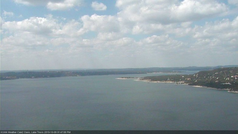 Lake Travis webcam, October 9, 2019 12:50 PM CT