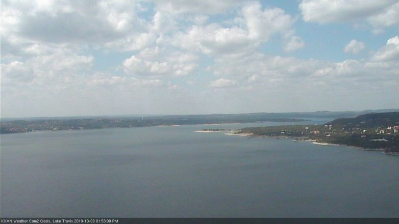 Lake Travis webcam, October 9, 2019 12:55 PM CT