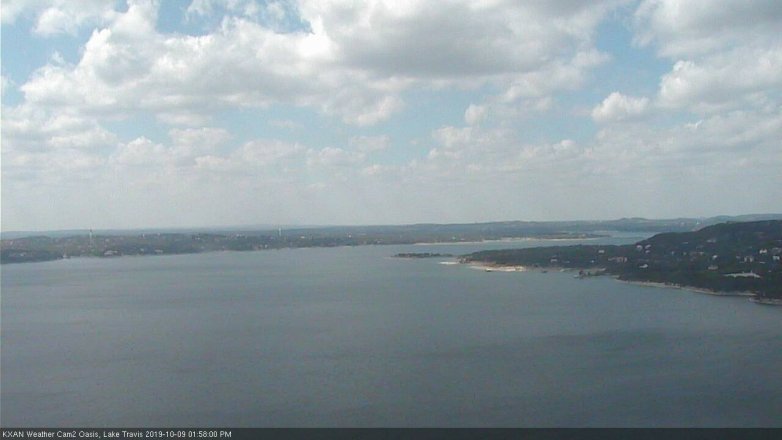 Lake Travis webcam, October 9, 2019 1:00 PM CT