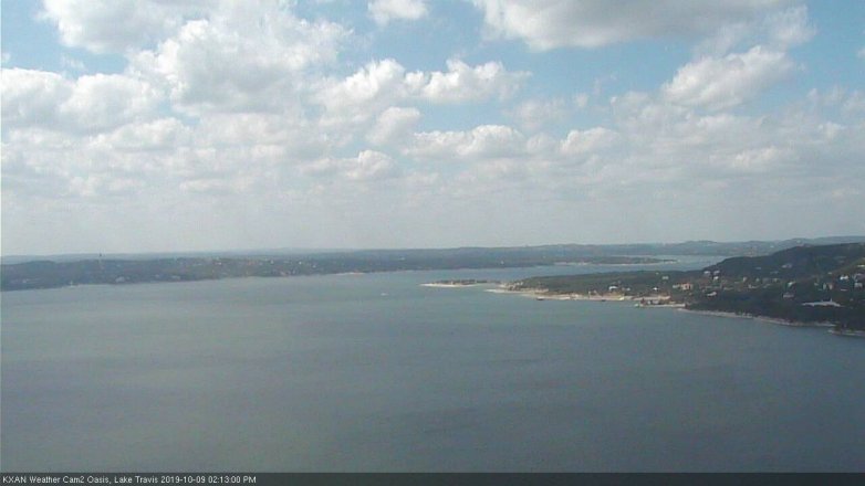Lake Travis webcam, October 9, 2019 1:15 PM CT