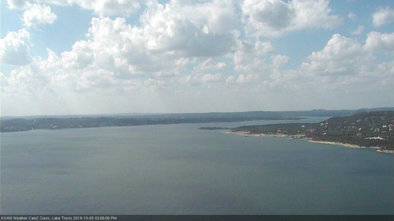 Lake Travis webcam, October 9, 2019 2:10 PM CT