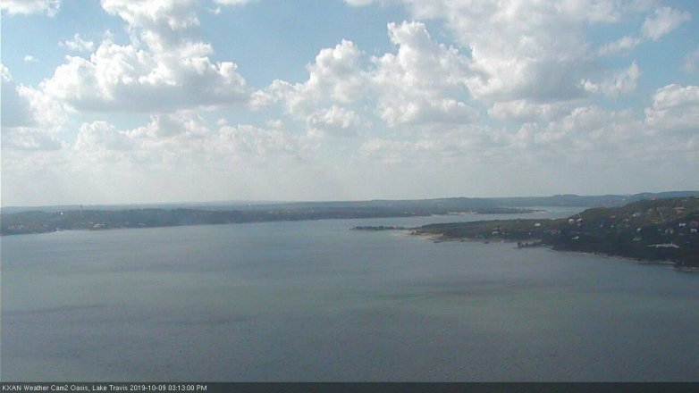Lake Travis webcam, October 9, 2019 2:15 PM CT