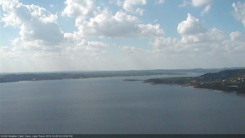 Lake Travis webcam, October 9, 2019 2:20 PM CT