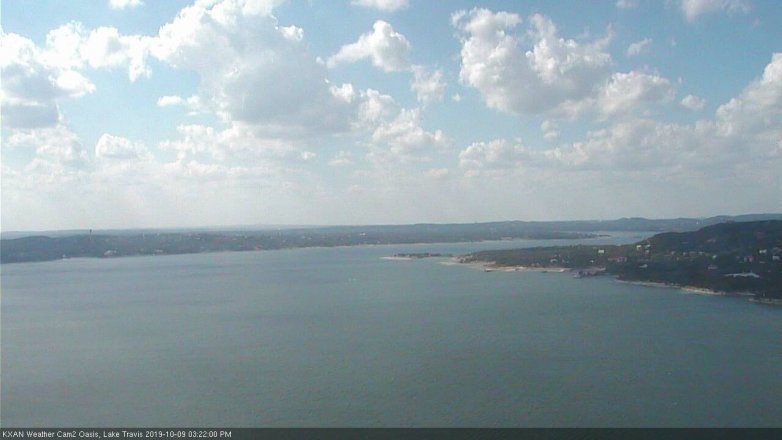 Lake Travis webcam, October 9, 2019 2:25 PM CT