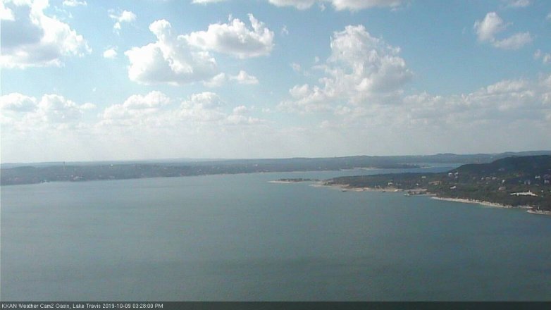 Lake Travis webcam, October 9, 2019 2:30 PM CT