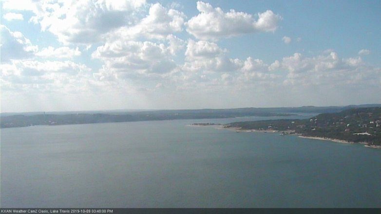 Lake Travis webcam, October 9, 2019 2:50 PM CT