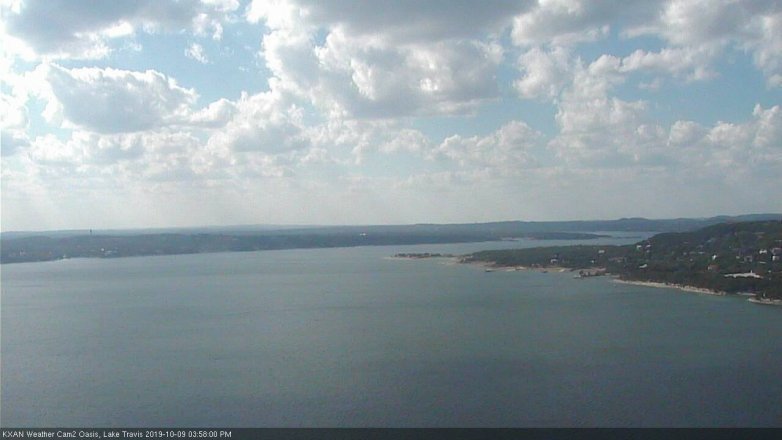 Lake Travis webcam, October 9, 2019 3:00 PM CT