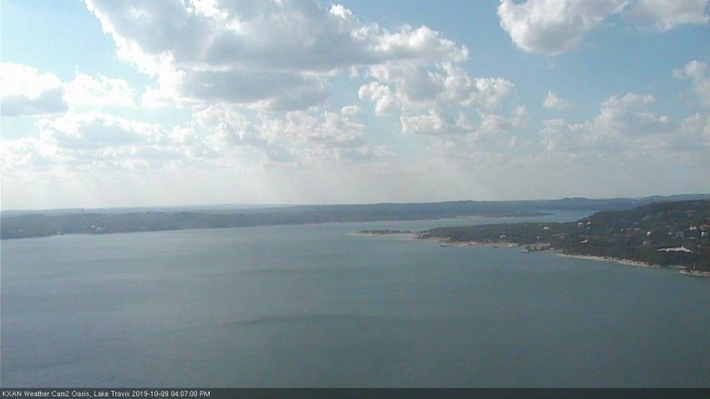 Lake Travis webcam, October 9, 2019 3:10 PM CT