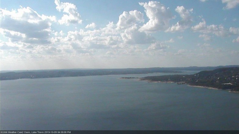 Lake Travis webcam, October 9, 2019 3:40 PM CT