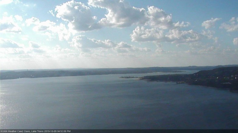 Lake Travis webcam, October 9, 2019 3:55 PM CT