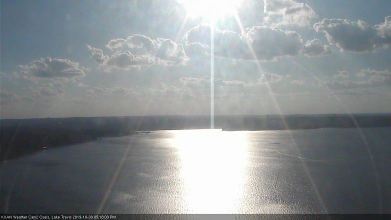 Lake Travis webcam, October 9, 2019 4:20 PM CT