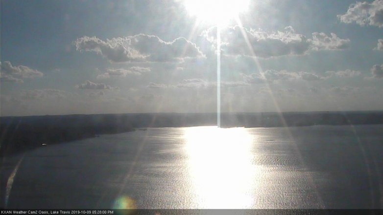 Lake Travis webcam, October 9, 2019 4:30 PM CT